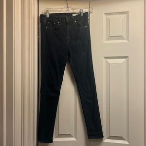 Rag and Bone high rise ankle skinny Jean